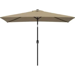 Parasol d'extérieur rectangulaire inclinable