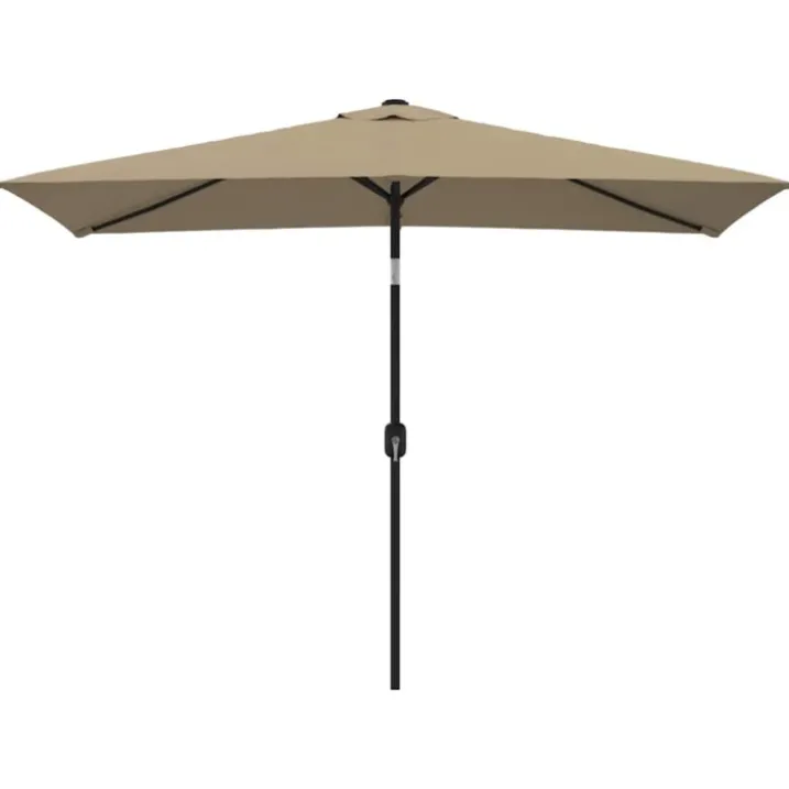 Parasol d'extérieur rectangulaire inclinable