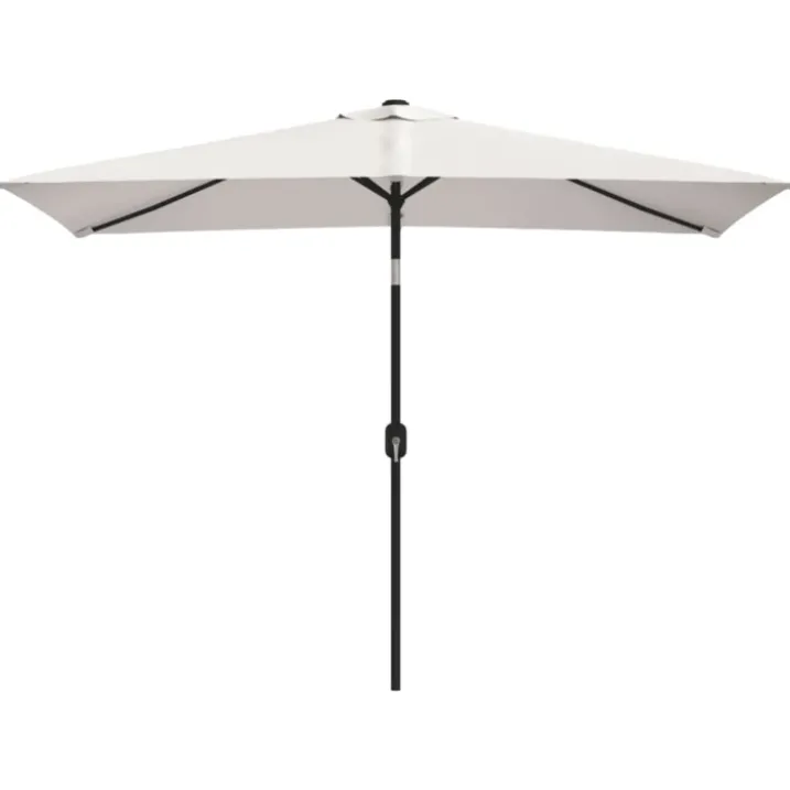 Parasol d'extérieur rectangulaire inclinable
