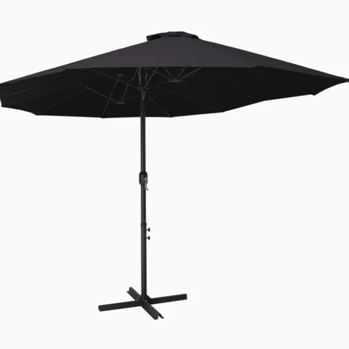 Parasol à double toit droit