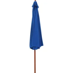 Parasol droit avec mât en bois Ø 350 cm