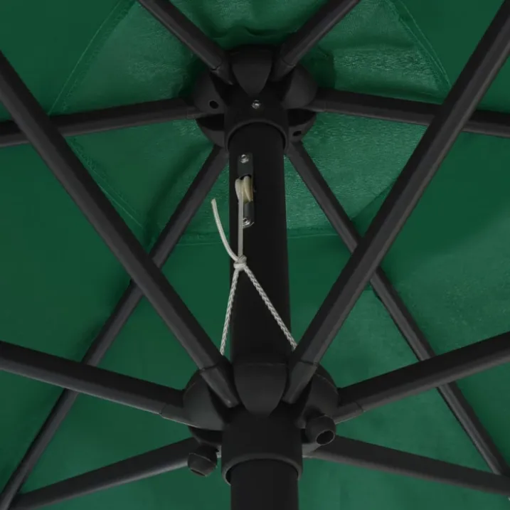 Parasol droit Ø 270 cm avec LED