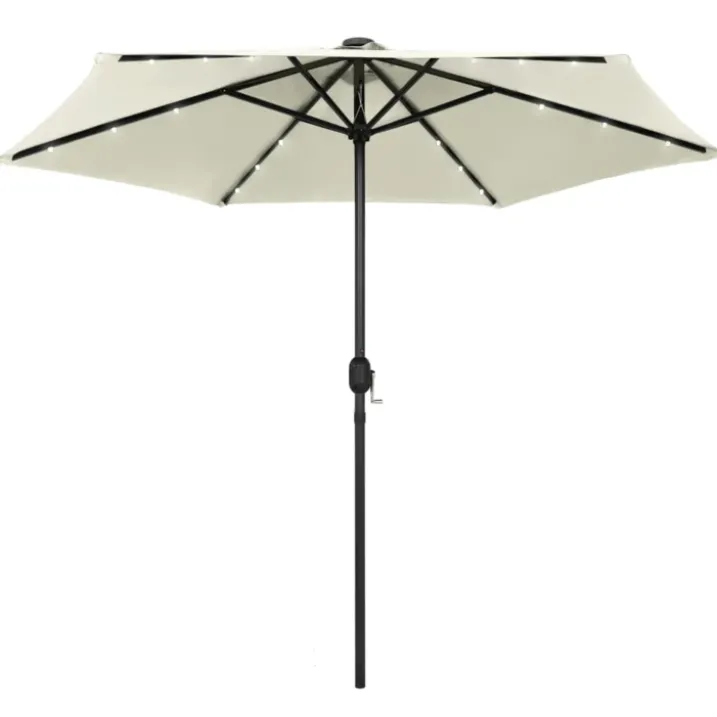 Parasol droit Ø 270 cm avec LED