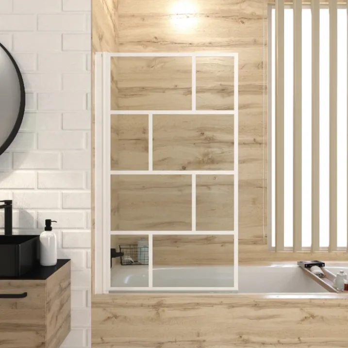 Pare baignoire au style industriel