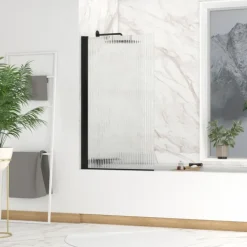 Pare baignoire en verre ondulé