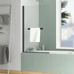 Pare douche avec porte serviette