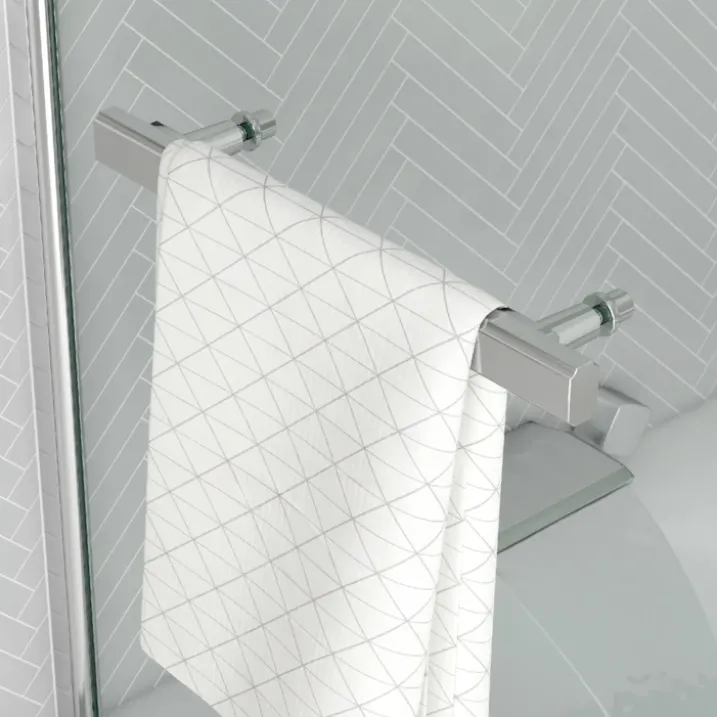 Pare douche avec porte serviette