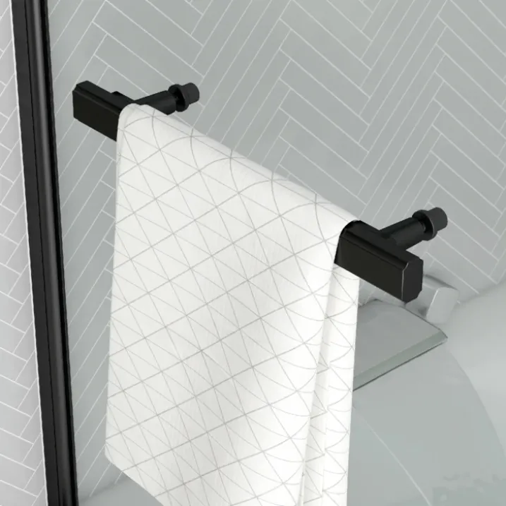 Pare douche avec porte serviette