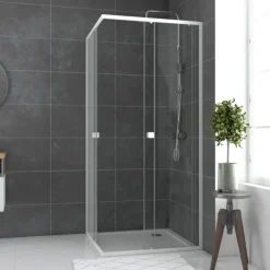 Paroi de douche carrée extensible