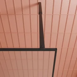 Paroi de douche en verre trempé effet brume