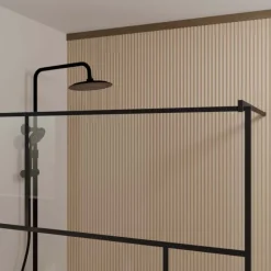 Paroi de douche à l’italienne en verre trempé 8 mm géométriques