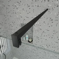 Paroi de douche minimaliste en verre trempé