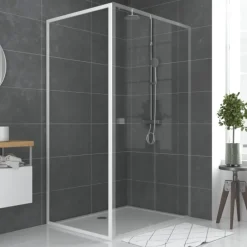 Paroi de retour pour douche en verre trempé