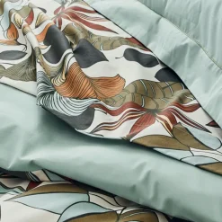 Parure de couette en percale de coton esprit nature