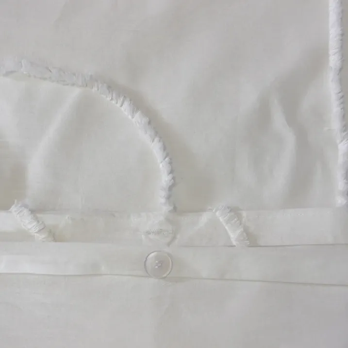 Parure de lit coton lavé tuftée géométrique abstrait