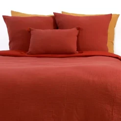 Parure de lit en double gaze de coton
