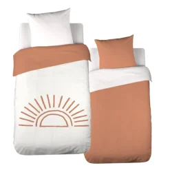 Parure de lit enfant coton tufté motif soleil
