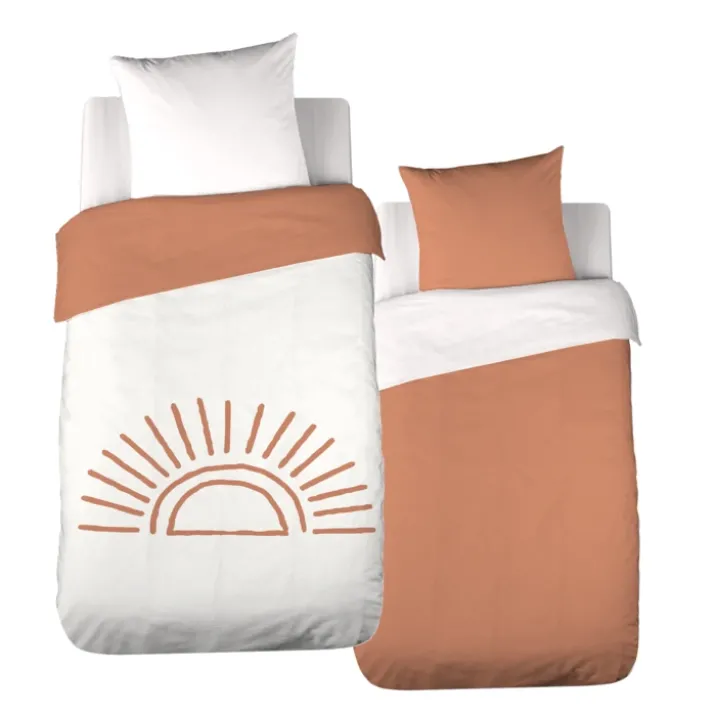 Parure de lit enfant coton tufté motif soleil