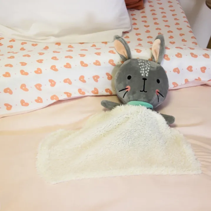 Parure de lit enfant licorne avec poche pour doudou
