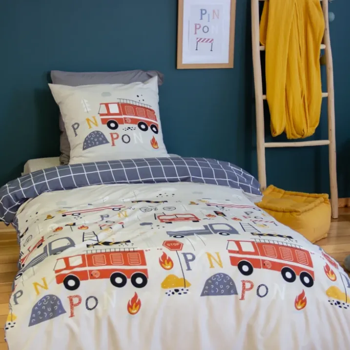 Parure de lit enfant Pompier