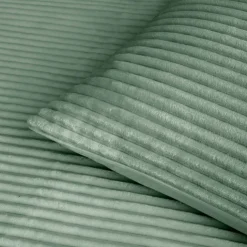 Parure de lit en flanelle relief unie avec fermeture zippée