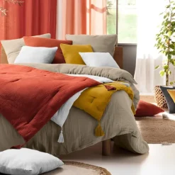 Parure de lit en gaze de coton ANGELIA