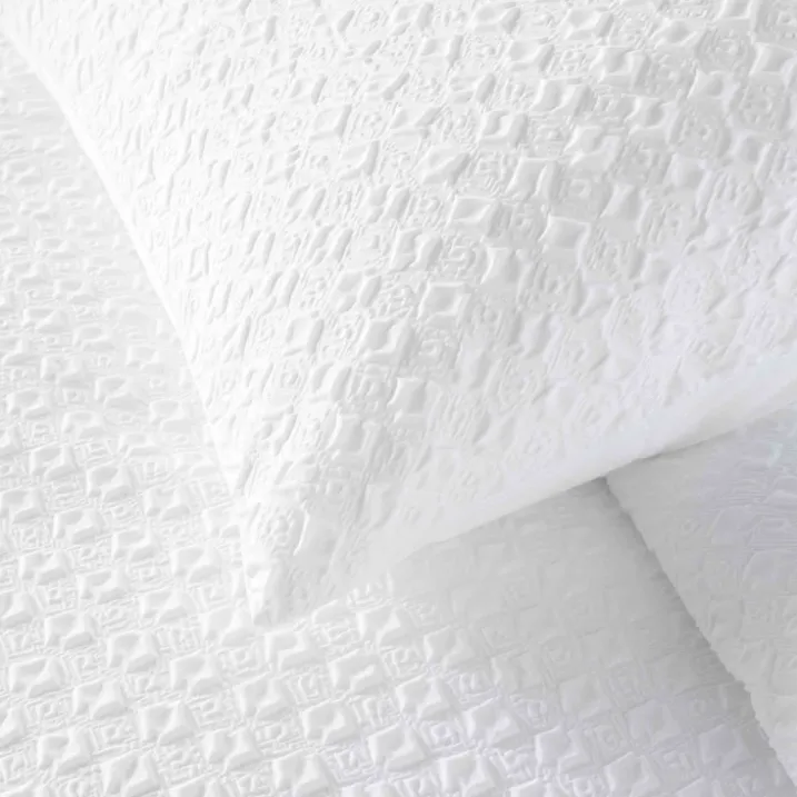 Parure de lit 2 pièces en coton réversible gaufré housse + taie