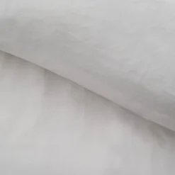 Parure de lit 3 pièces en microfibre unie lavée housse + taies