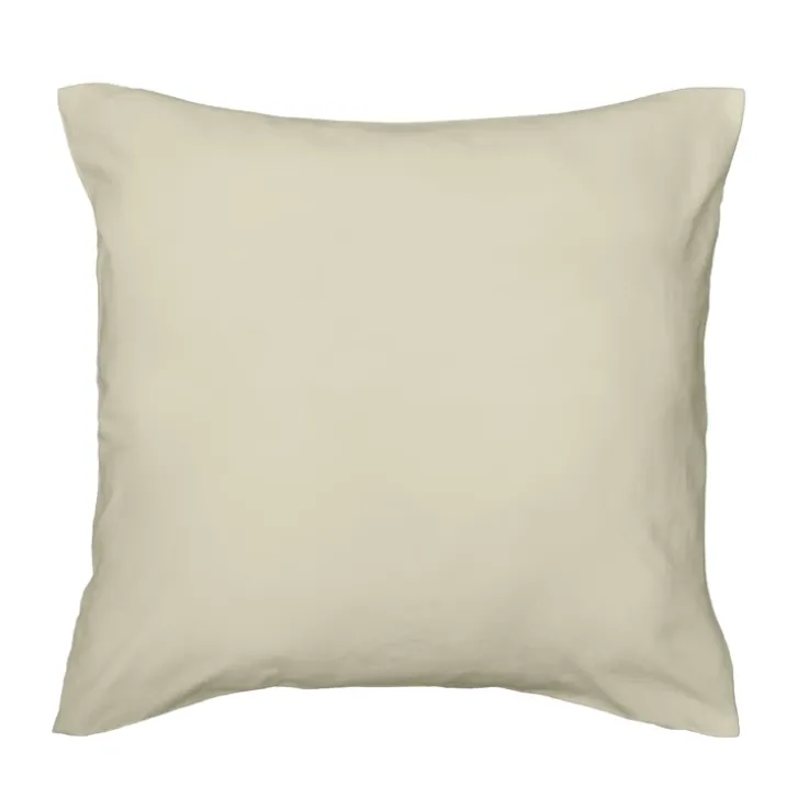 Parure de lit 3 pièces en microfibre unie lavée housse + taies