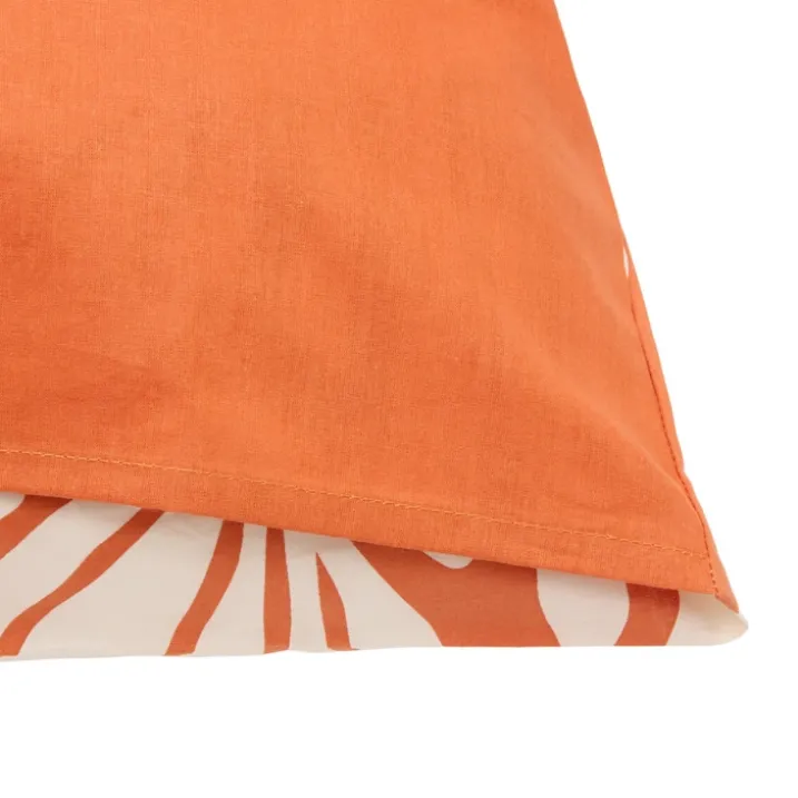 Parure de lit 3 pièces imprimée en coton à motif végétal