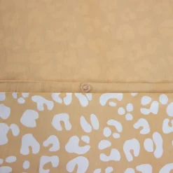 Parure de lit 3 pièces léopard coton housse + taies