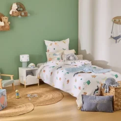 Parure de lit 2 pièces mer housse + taie