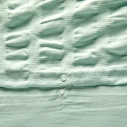 Parure de lit 3 pièces à rayures plissées