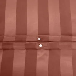 Parure de lit 3 pièces satin à fines rayures housse + taies