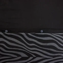 Parure de lit 3 pièces zèbre coton housse + taies