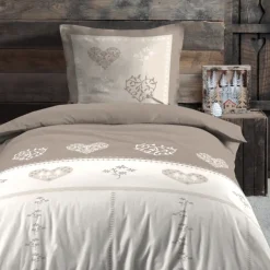 Parure de lit style montagne chaleureuse