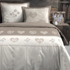 Parure de lit style montagne chaleureuse