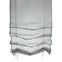 Petit voilage à remonter en organza à motif goutte d’eau métallique