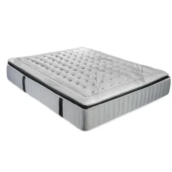 PHIGALIE - Matelas ressorts ensachés + sommier bois