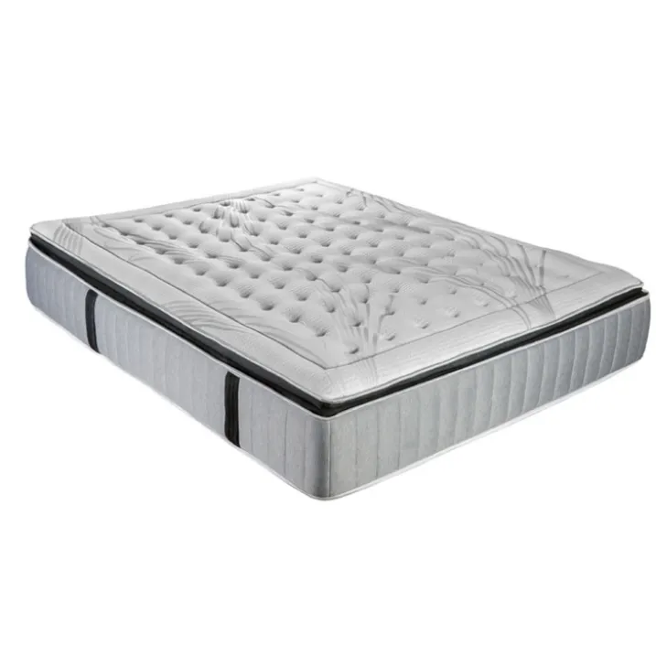 PHIGALIE - Matelas ressorts ensachés + sommier bois
