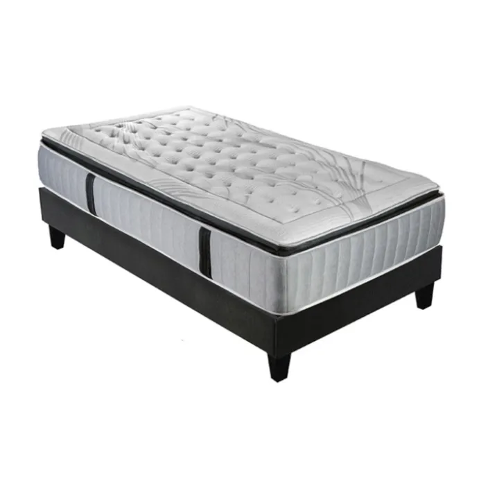 PHIGALIE - Matelas ressorts ensachés + sommier bois