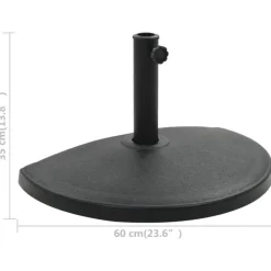 Pied de parasol demi-cercle