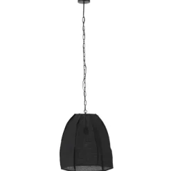 Plafonnier poire en lin