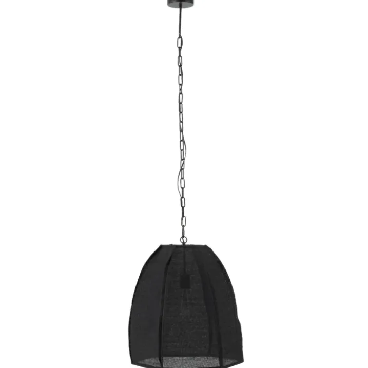 Plafonnier poire en lin