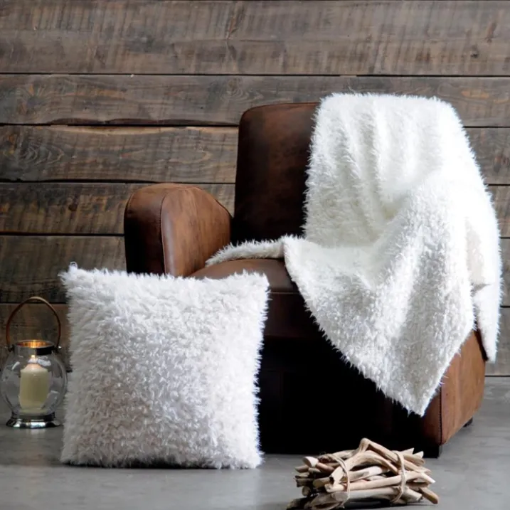 Plaid avec Effet Poil de Mouton