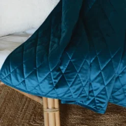Plaid Canapé en velours matelassé