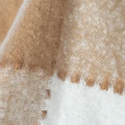 Plaid à carreaux aspect mohair