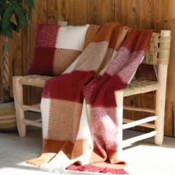 Plaid à carreaux aspect mohair