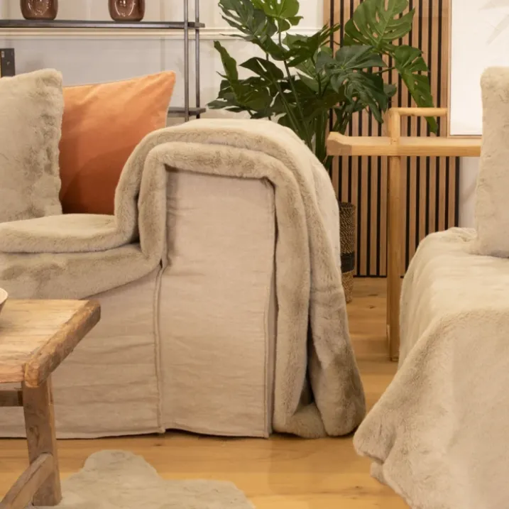 Plaid chaud imitation fourrure ultra douce