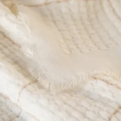 Plaid doux gaufré à carreaux